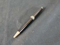 A 20th century Mont Blanc Meisterstuck rollerball pen. H.1 W.14 D.1cm