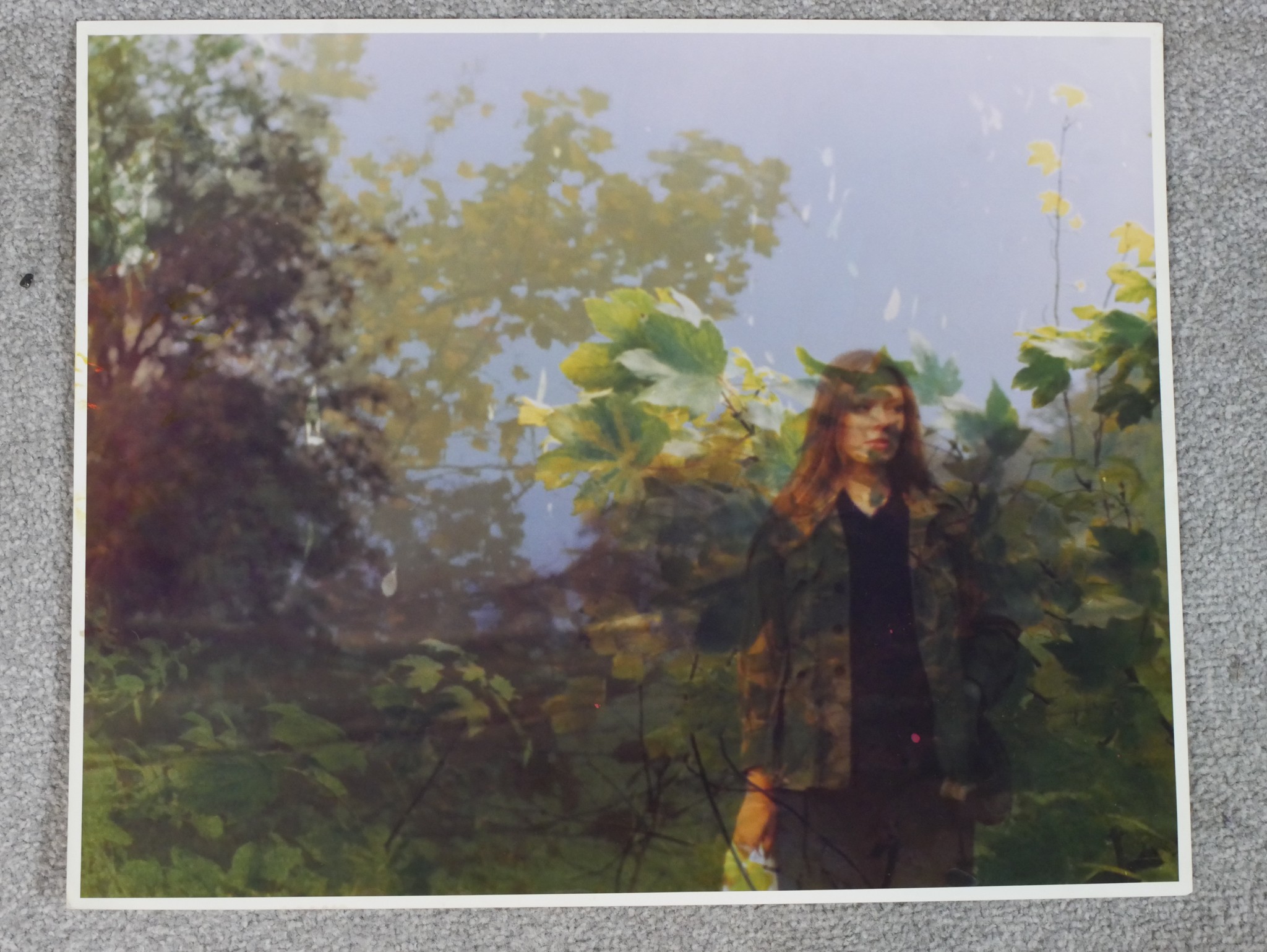 Kip Poulson (20th century); Lady hiding in the bushes, coloured photograph, unframed, signed in - Image 3 of 5