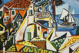 After Pablo Picasso (1881-1973), Mediterranean Landscape, a coloured limited Collection Domaine