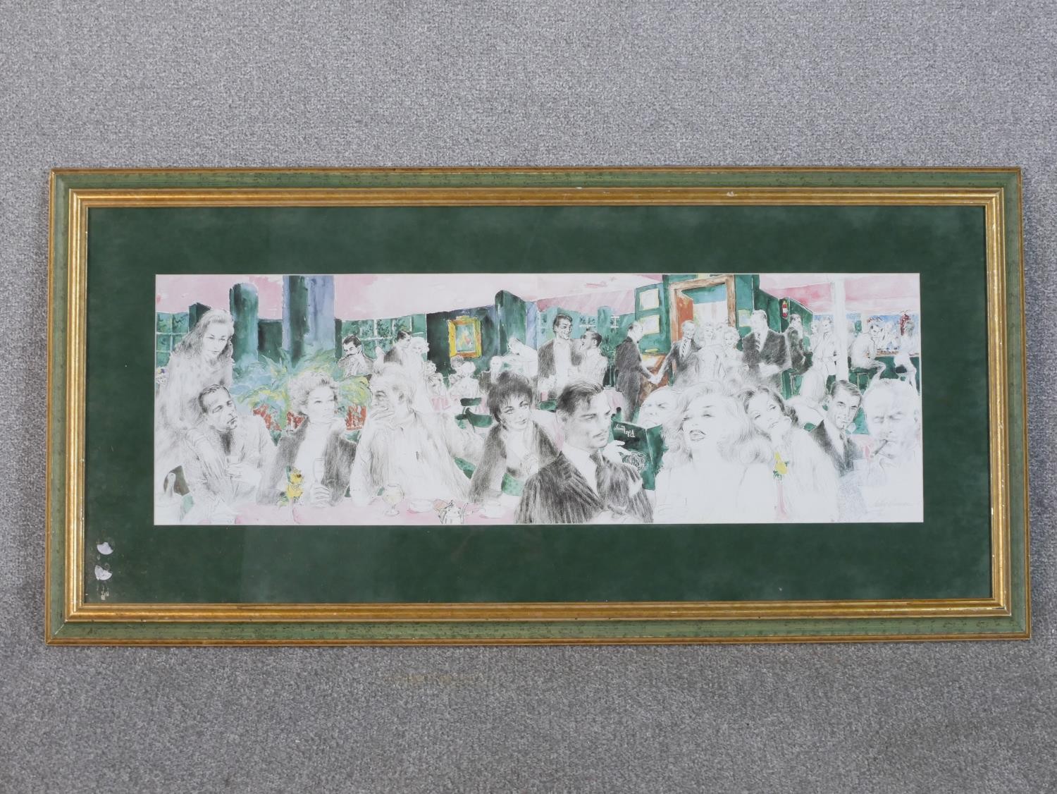 LeRoy Neiman (1921-2012, American), Polo Lounge, lithograph on paper. H.52 W.106cm - Image 2 of 7