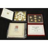 Two Hong Kong cased coin proof sets, dated 1988 & 1993. H.3 W.19 D.14cm.