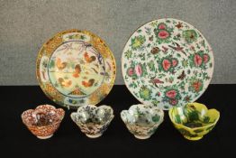 A collection of 20th century hand painted and transfer printed Chinese porcelain and ceramics,