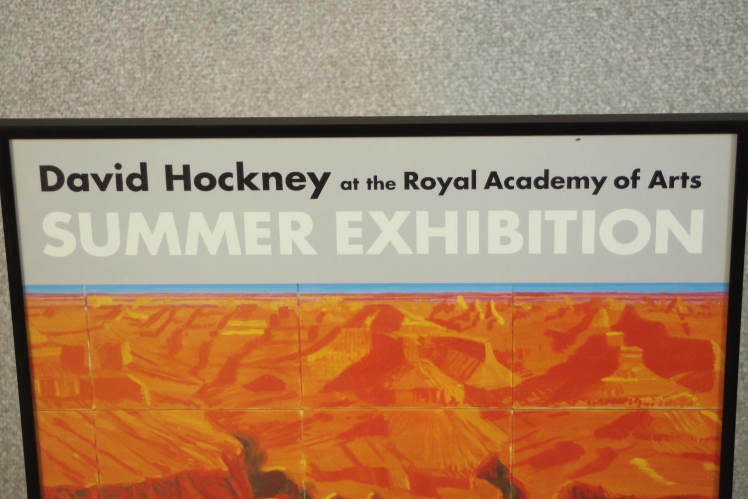 David Hockney at the Royal Academy, a late 20th century exhibition poster dated 7th June - 15th - Image 4 of 5