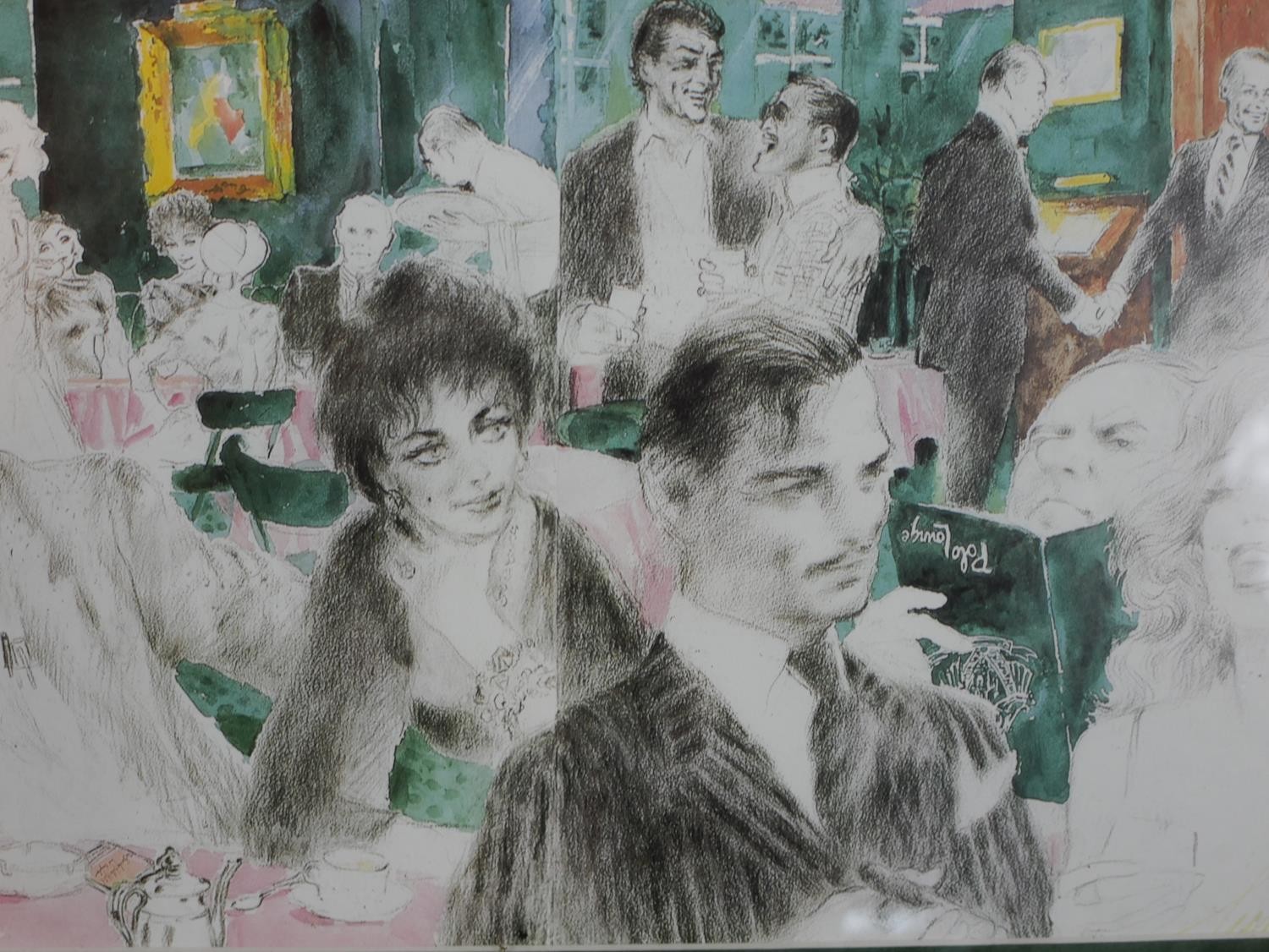 LeRoy Neiman (1921-2012, American), Polo Lounge, lithograph on paper. H.52 W.106cm - Image 4 of 7