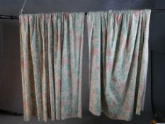 Two pairs of Liberty Roxburgh fabric curtains.L.162 W.160cm (largest)