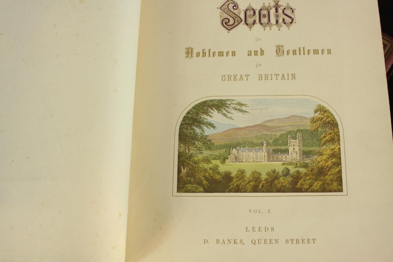 E. O. Morris, Picturesque Views of Seats of Noblemen & Gentlemen, two clothbound volumes with gilt - Image 4 of 5