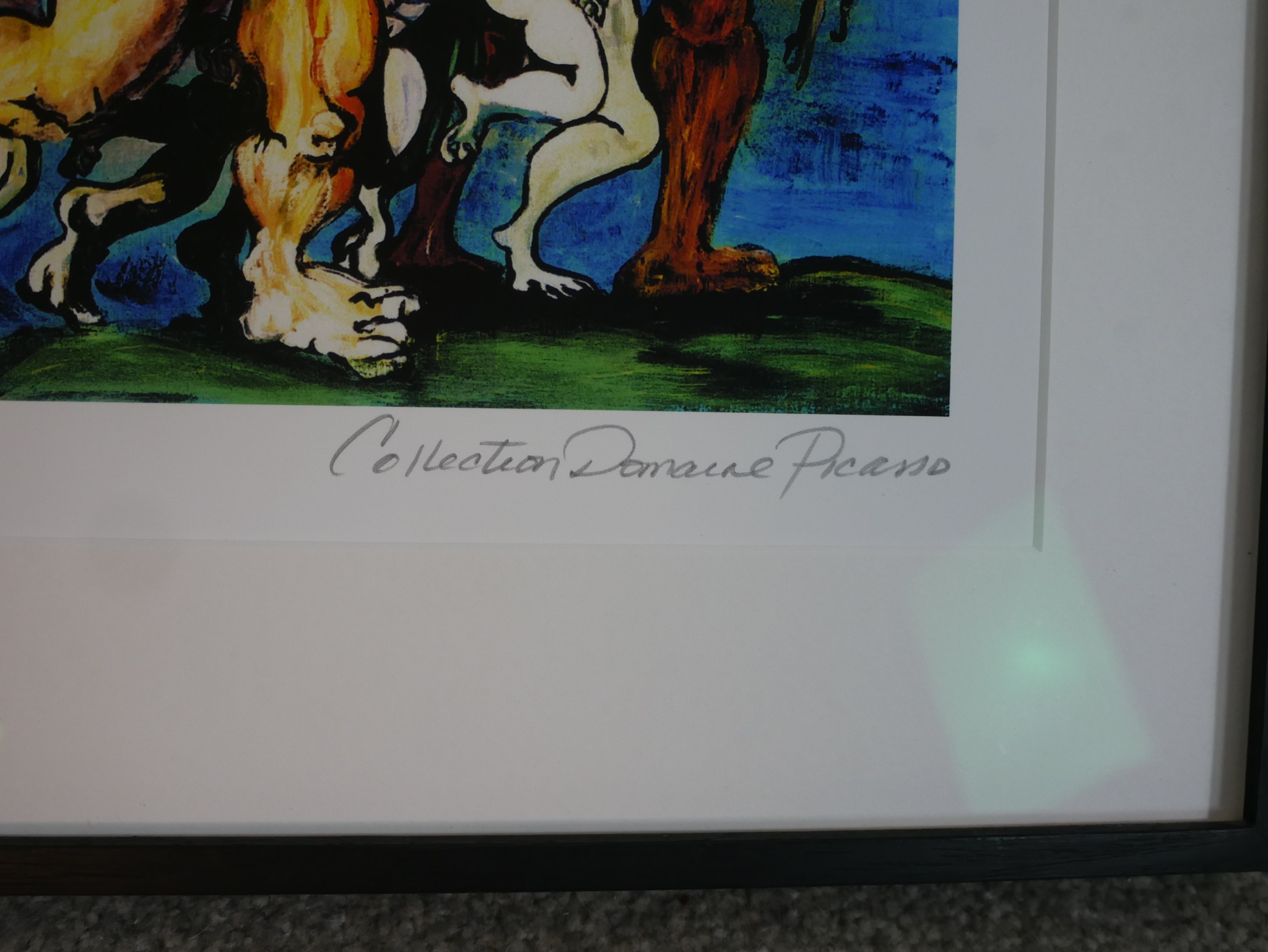 After Pablo Picasso (1881-1973), Silenus Dancing in Company, a coloured limited Collection Domaine - Image 3 of 5