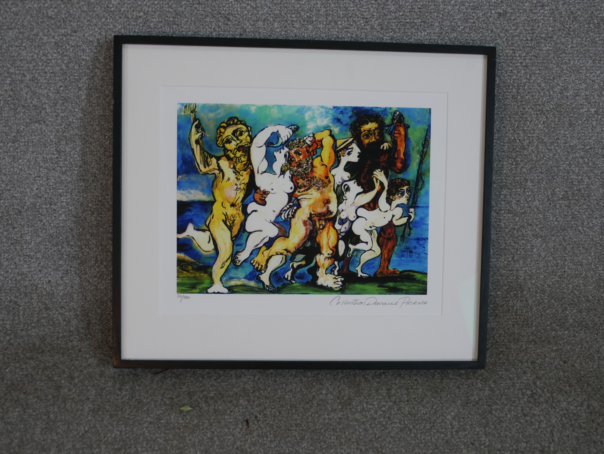 After Pablo Picasso (1881-1973), Silenus Dancing in Company, a coloured limited Collection Domaine - Image 2 of 5