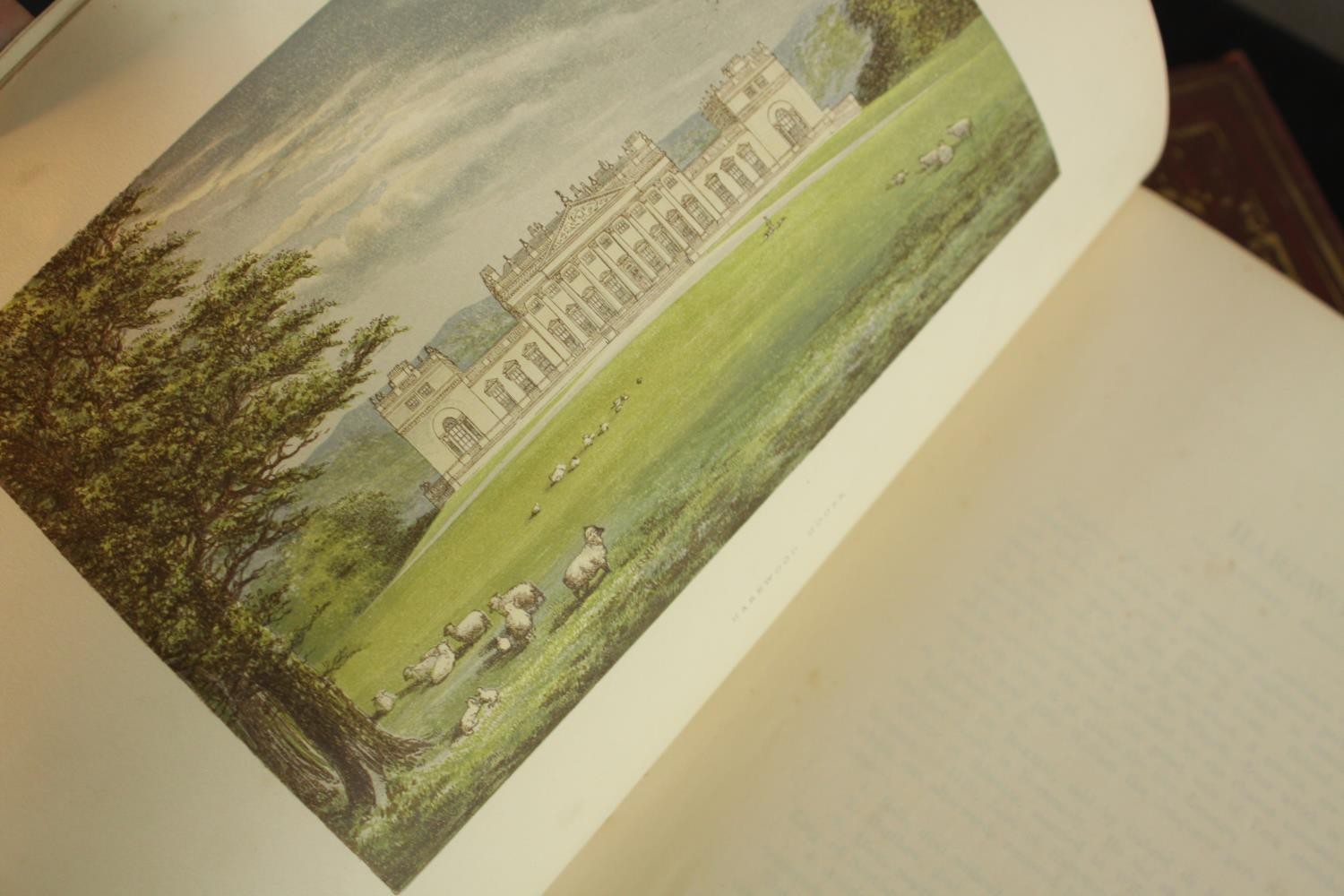E. O. Morris, Picturesque Views of Seats of Noblemen & Gentlemen, two clothbound volumes with gilt - Image 5 of 5