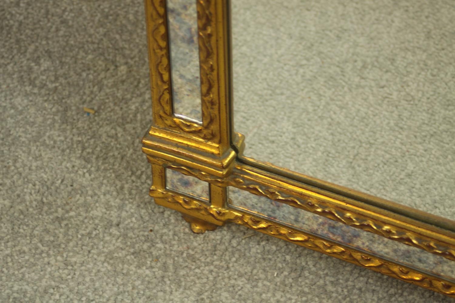 A 19th century, possibly Italian gilt framed rectangular pier mirror. H.91 W.65cm. - Image 8 of 8