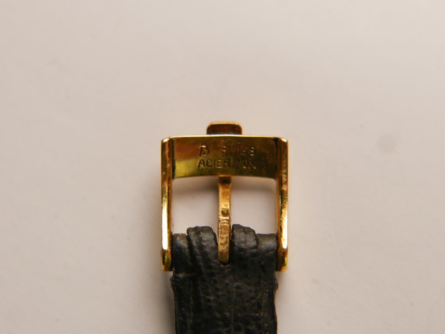 A late 20th century H. Stern ladies wristwatch, with Roman numerals and gilt hands, diamond inset at - Image 5 of 5