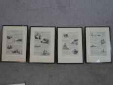 Rowland Langmaid (1897-1956), Laws of the Navy, a navel poem by Roland Arthur Hopwood, a set of four