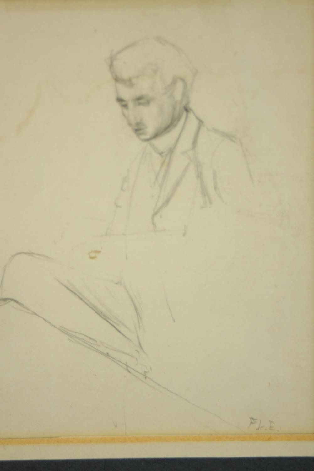 Frank Lewis Emanuel (1865-1948, British), portrait of a gentleman, pencil drawing on paper,