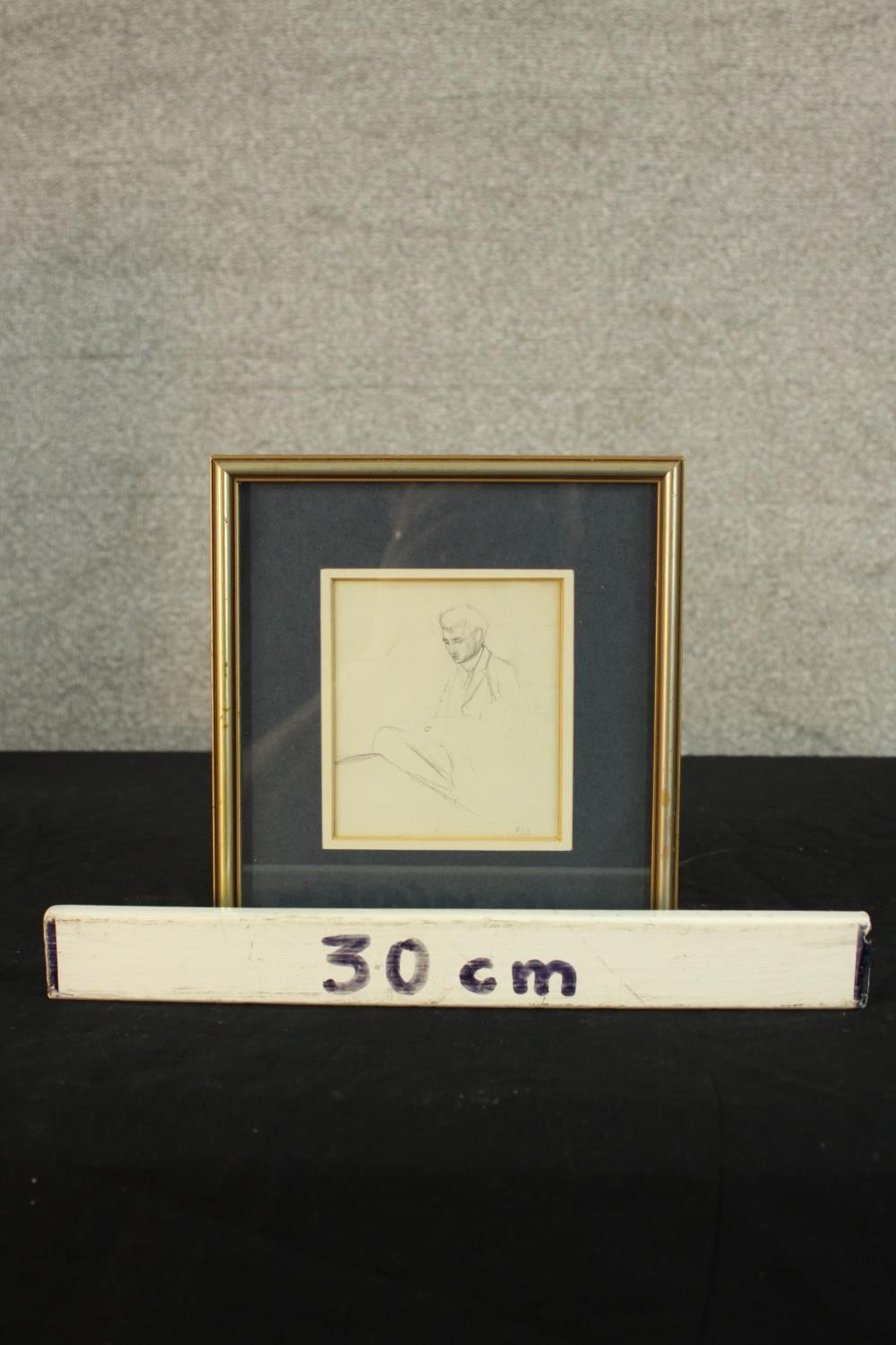 Frank Lewis Emanuel (1865-1948, British), portrait of a gentleman, pencil drawing on paper, - Image 3 of 6