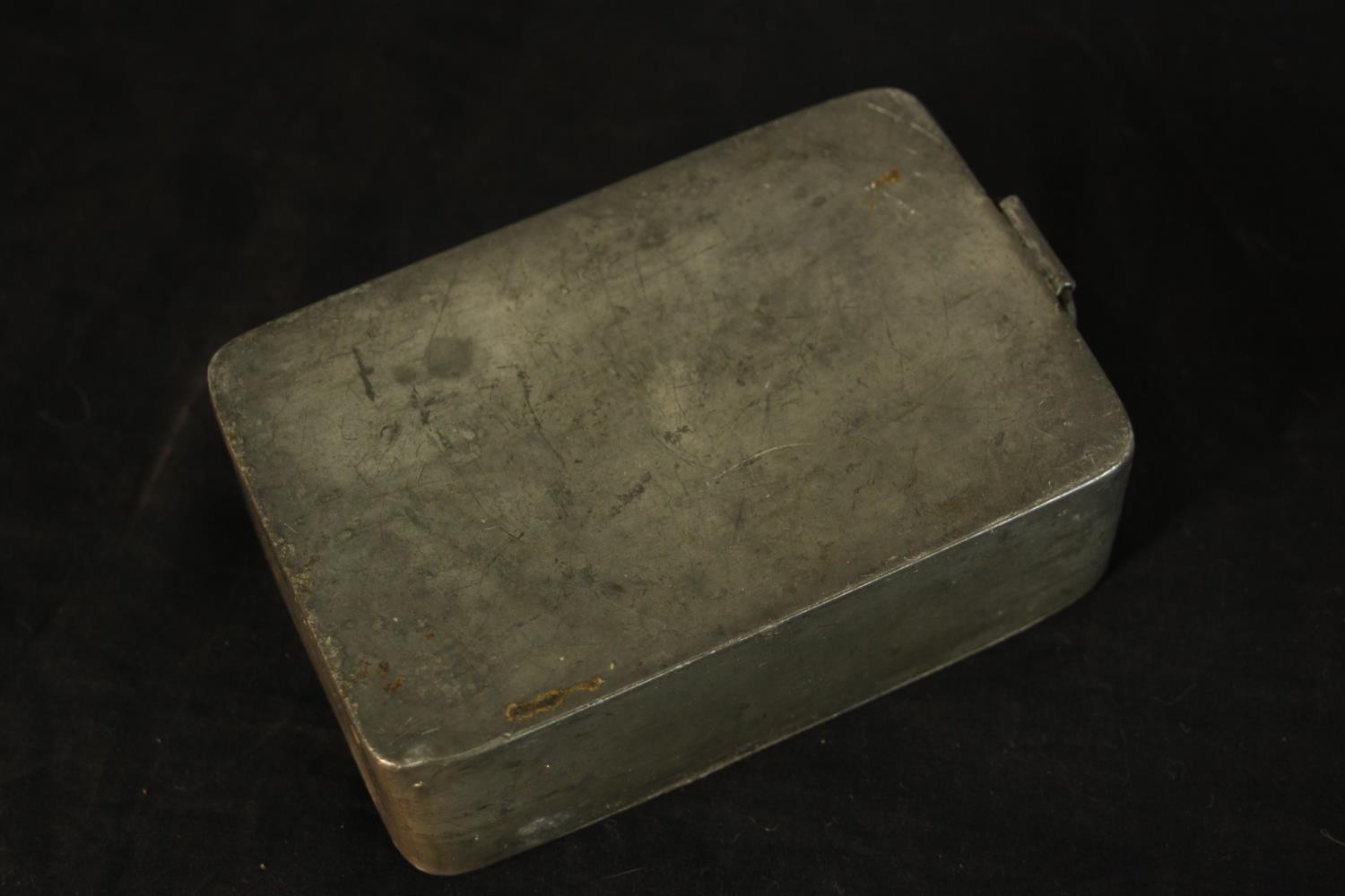 Assortment of various pewter to include candlestick, trinket dishes, bowl and other items. H.8 W. - Image 7 of 12