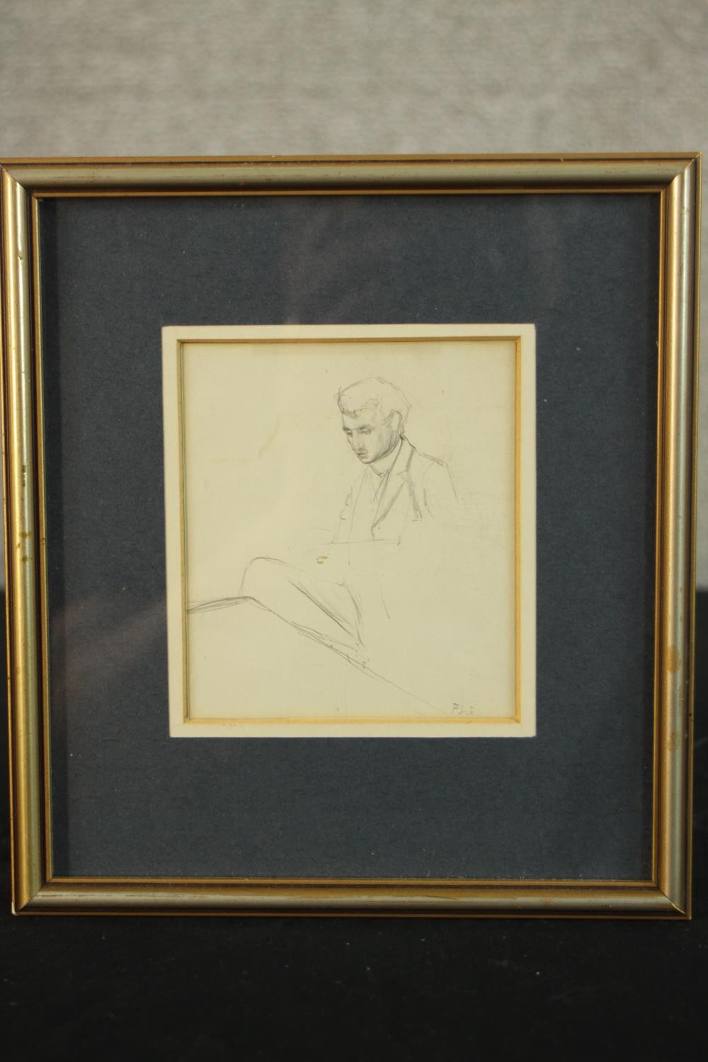 Frank Lewis Emanuel (1865-1948, British), portrait of a gentleman, pencil drawing on paper, - Image 2 of 6