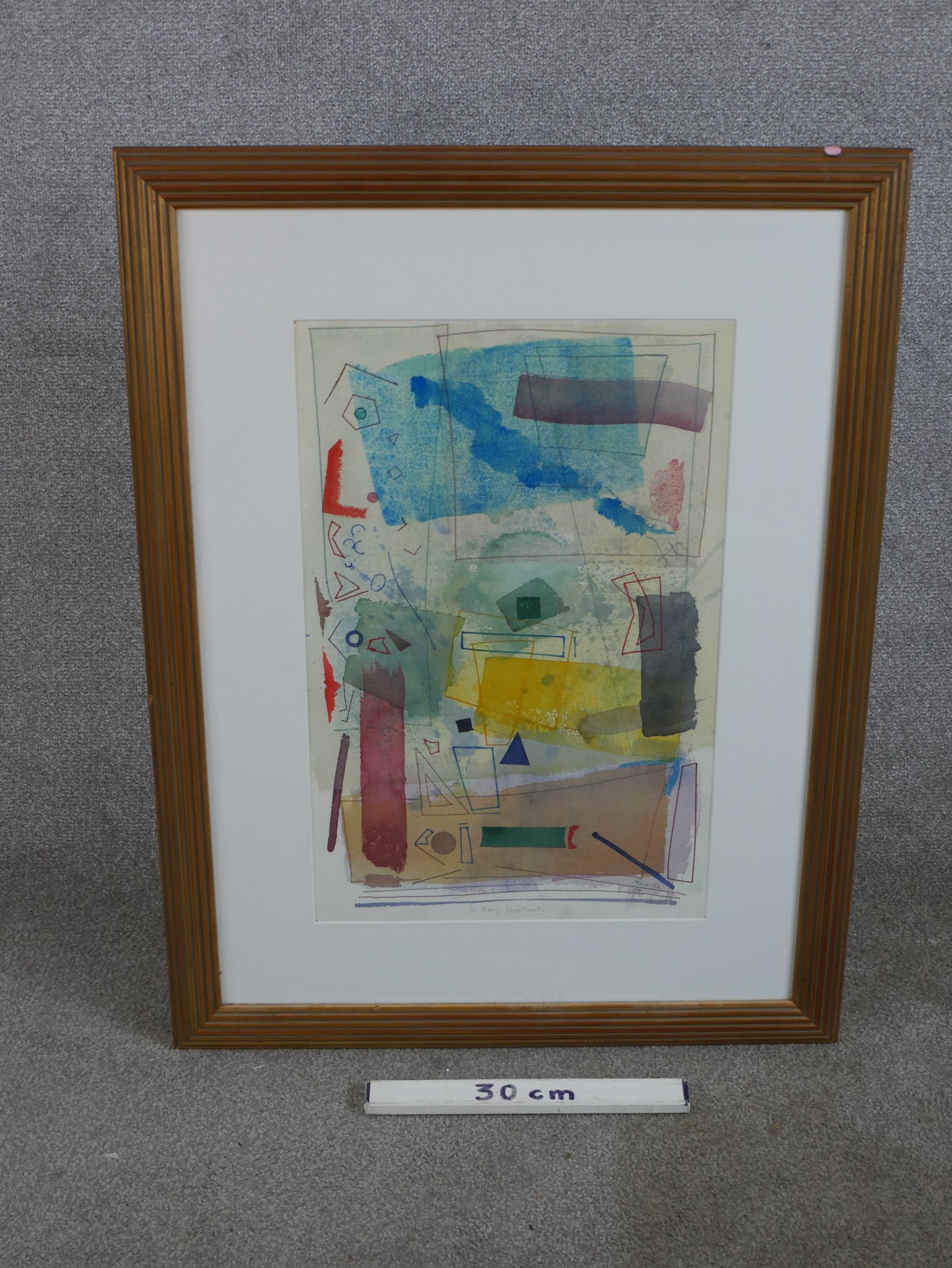 Steve Cox (Contemporary), In Many Departments, pencil signed limited edition abstract watercolour on - Image 5 of 5