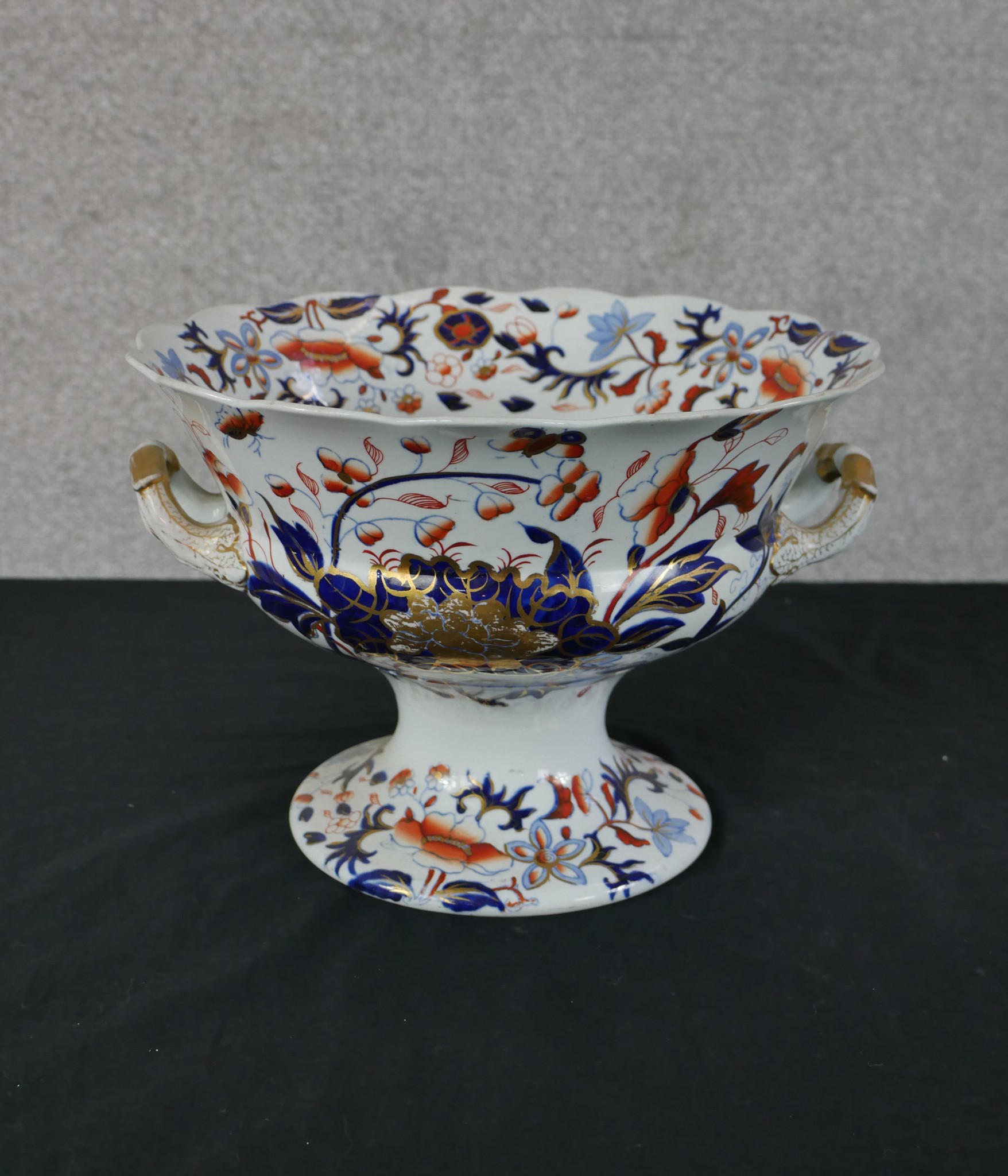 An early 20th century Masons Imari oval meat plate decorated with flowers, together with four - Image 8 of 10