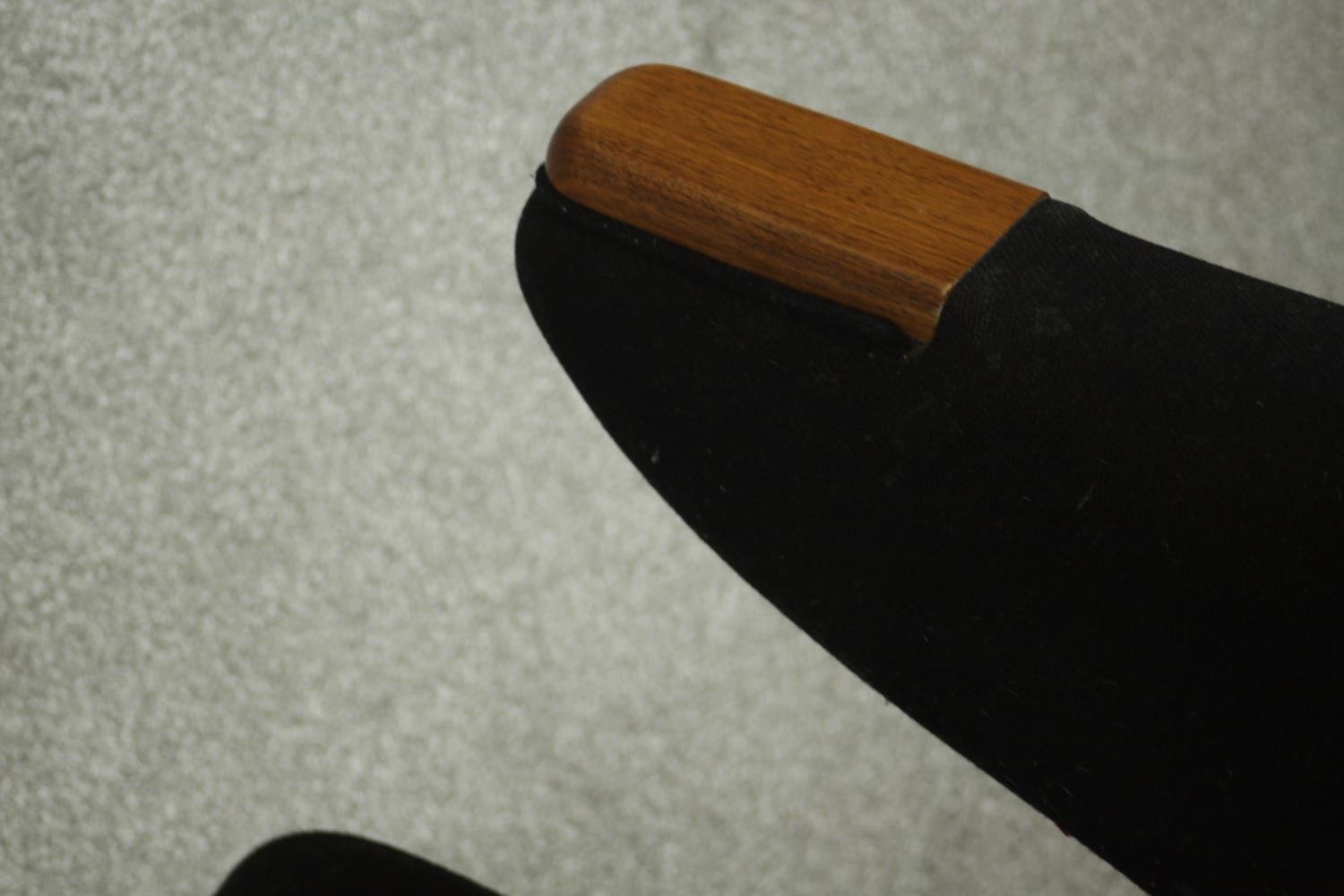 After Hans Wegner for PP Mobler, a mid 20th century teak framed Papa Bear chair and ottoman, - Image 8 of 9