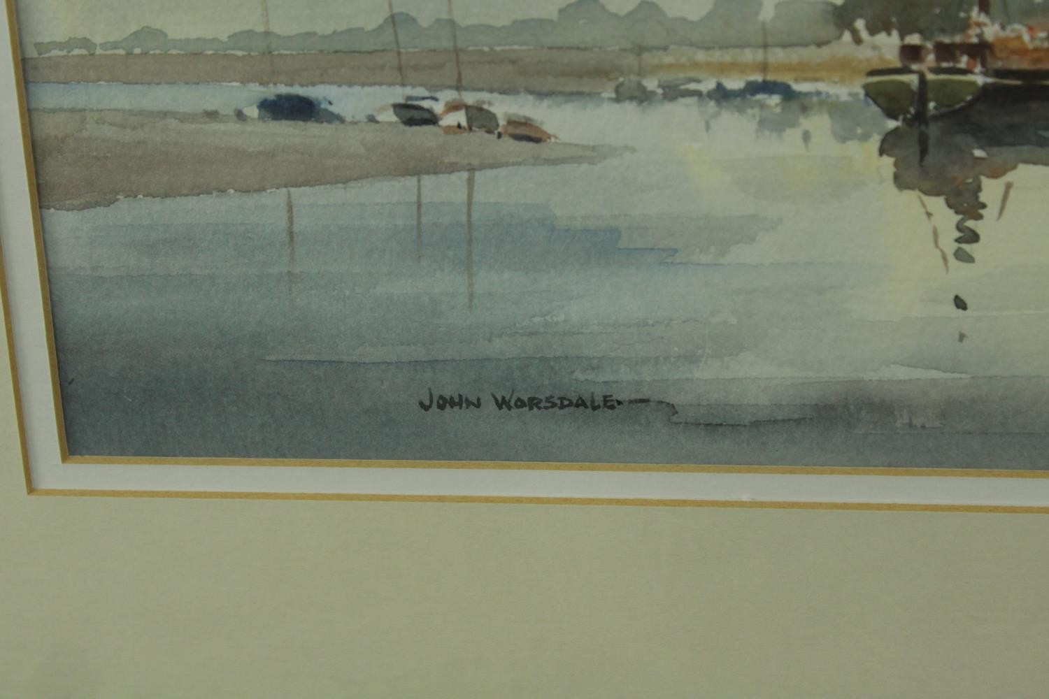 Gordon Hales (1916-1997) Veterans, sailing boats on the river, watercolour on paper, signed and - Image 4 of 10