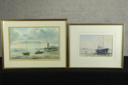 Ashton Cannell (1927-1994), Bugsby Reach, watercolour on paper, signed and framed together with Paul