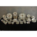 An early 20th century Paragon 'Tree of Kashmir' extensive part dinner service, comprising of plates,