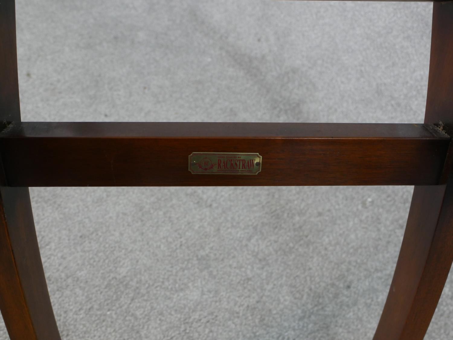 A set of six mahogany Regency style dining bar back comprised of four singles and two open arm - Image 12 of 12