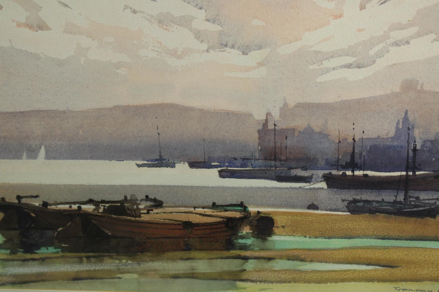 Gordon Hales (1916-1997) Veterans, sailing boats on the river, watercolour on paper, signed and - Image 5 of 10