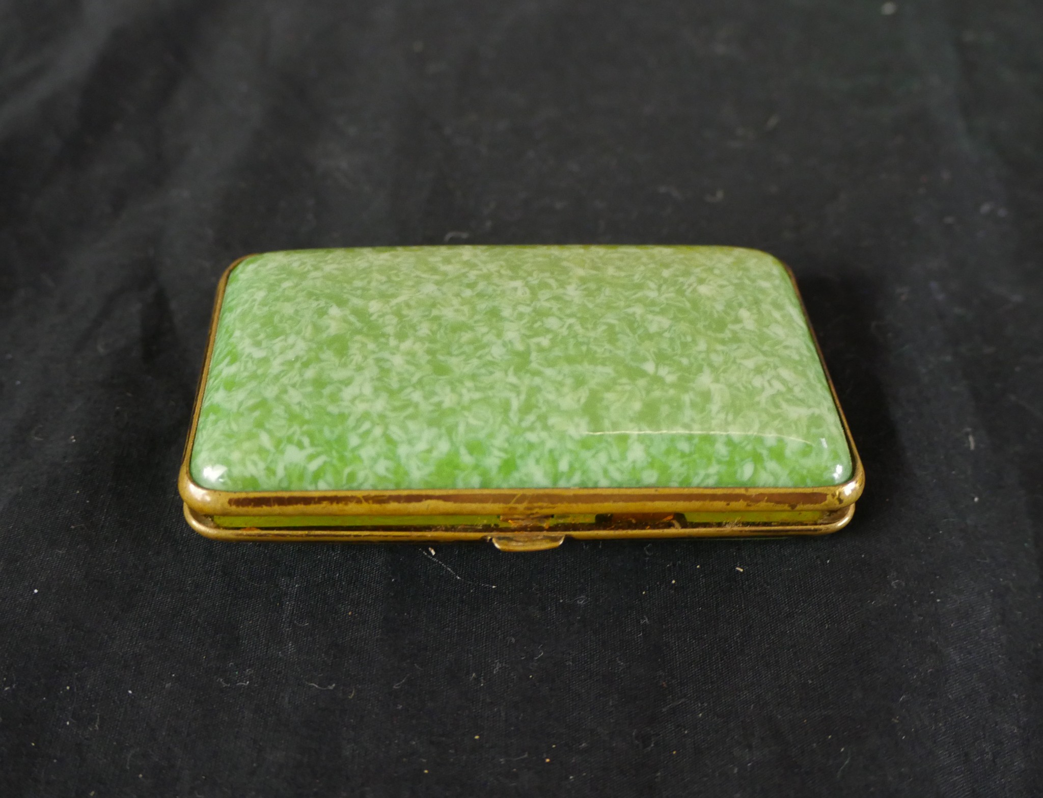 Two early 20th century shagreen style and gilt metal match holder and matching cigarette case, - Image 8 of 12