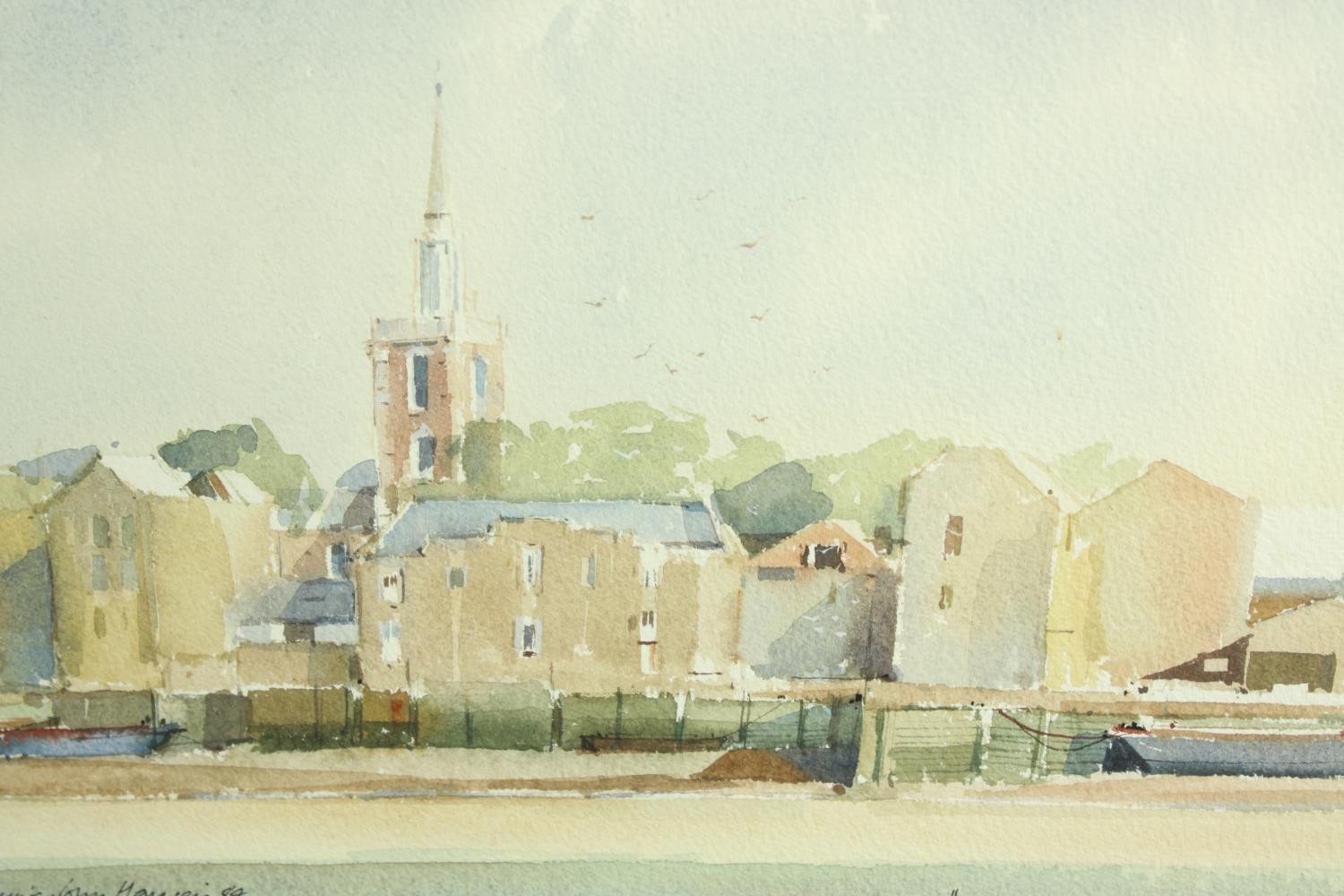 Aston Canell (1927-1994) A Break in the Cloud, sun over the River Thames, watercolour on paper, - Image 5 of 10