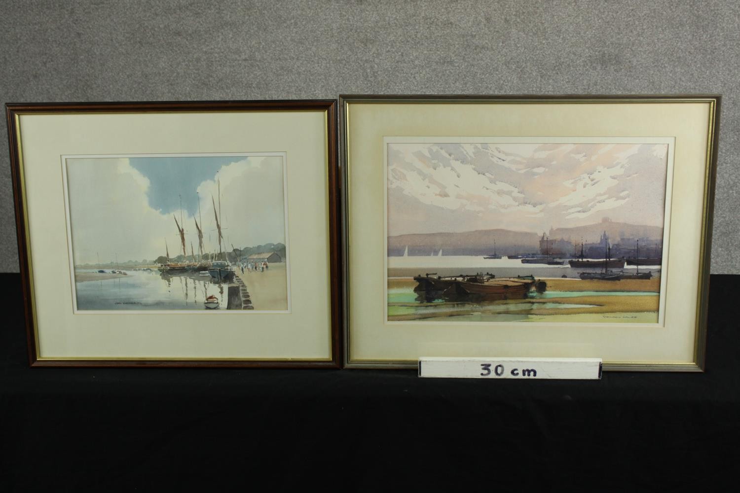 Gordon Hales (1916-1997) Veterans, sailing boats on the river, watercolour on paper, signed and - Image 2 of 10