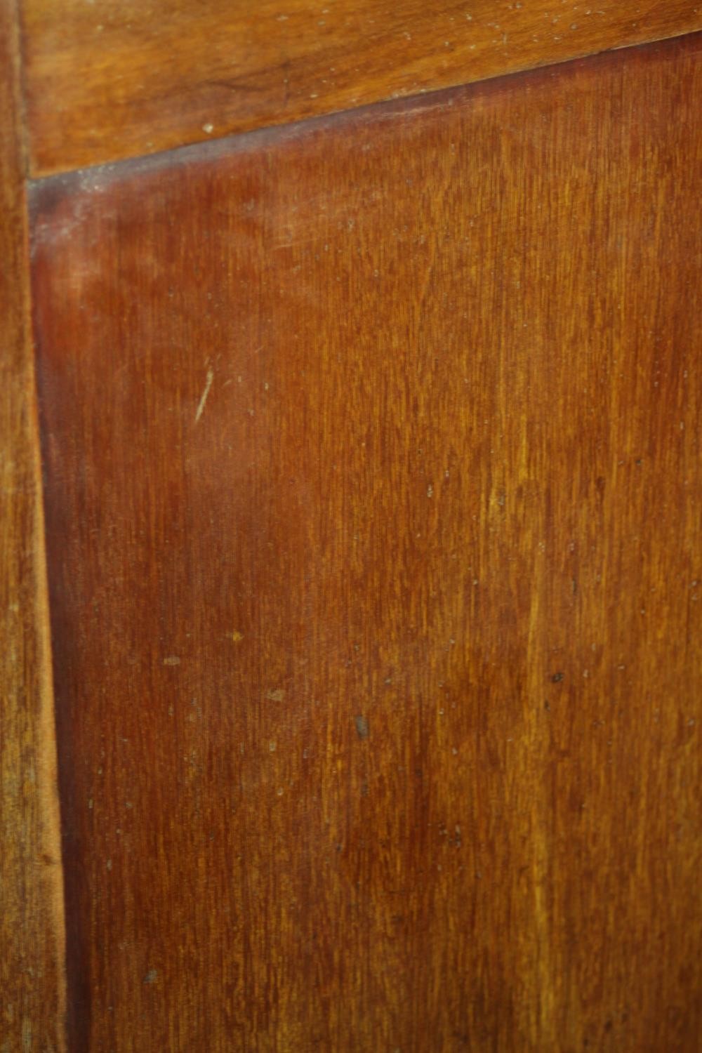 An Edwardian mahogany Scotch style chest of five short over three long graduating drawers with brass - Image 8 of 8