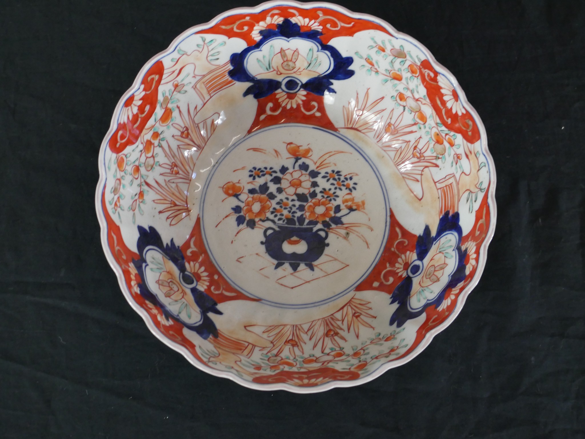 An early 20th century Masons Imari oval meat plate decorated with flowers, together with four - Image 5 of 10