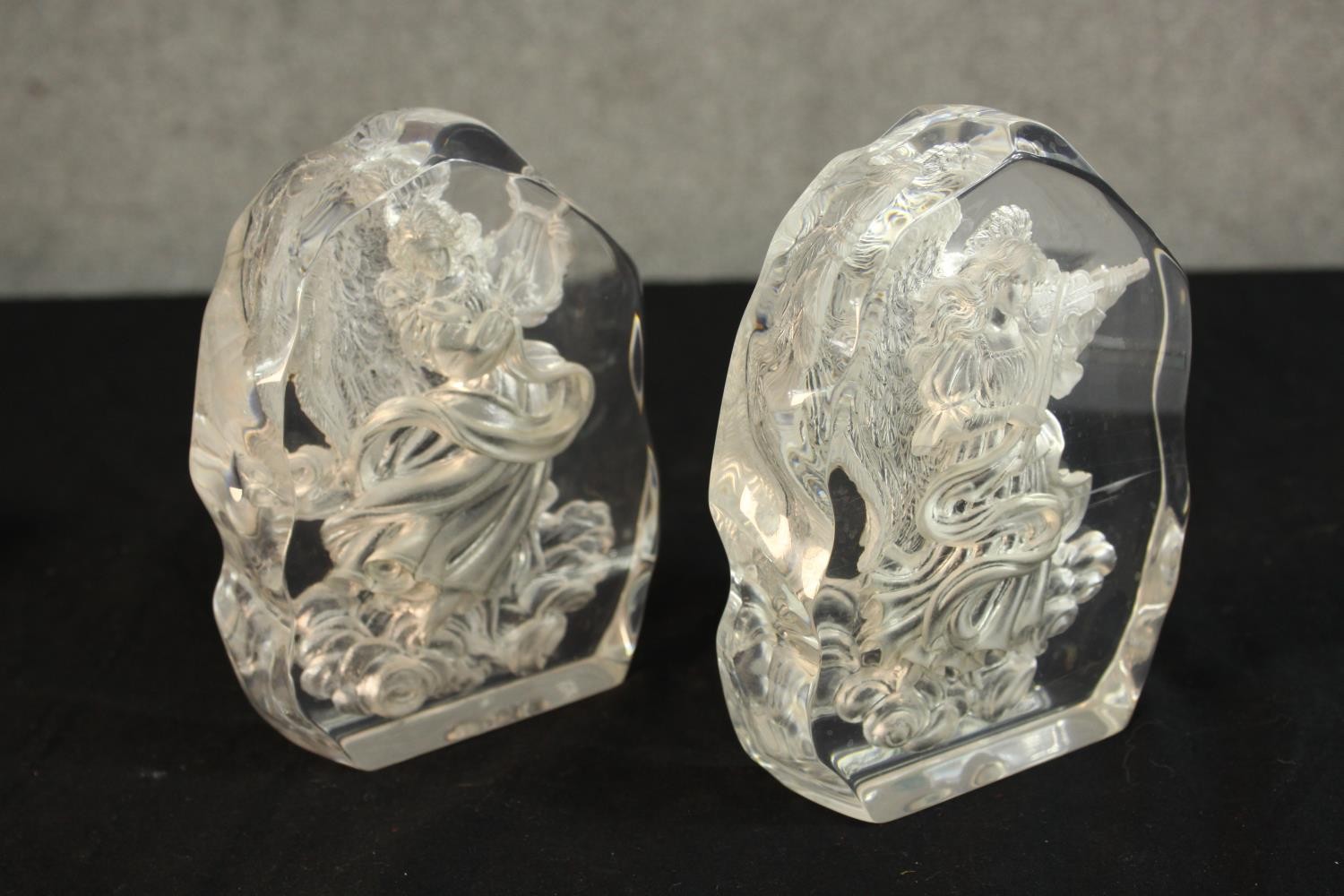 A pair of limited edition Bradford Exchange Crystal Heavens modernist sculptures, Symphony of - Image 9 of 12