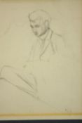 Frank Lewis Emanuel (1865-1948, British), portrait of a gentleman, pencil drawing on paper,