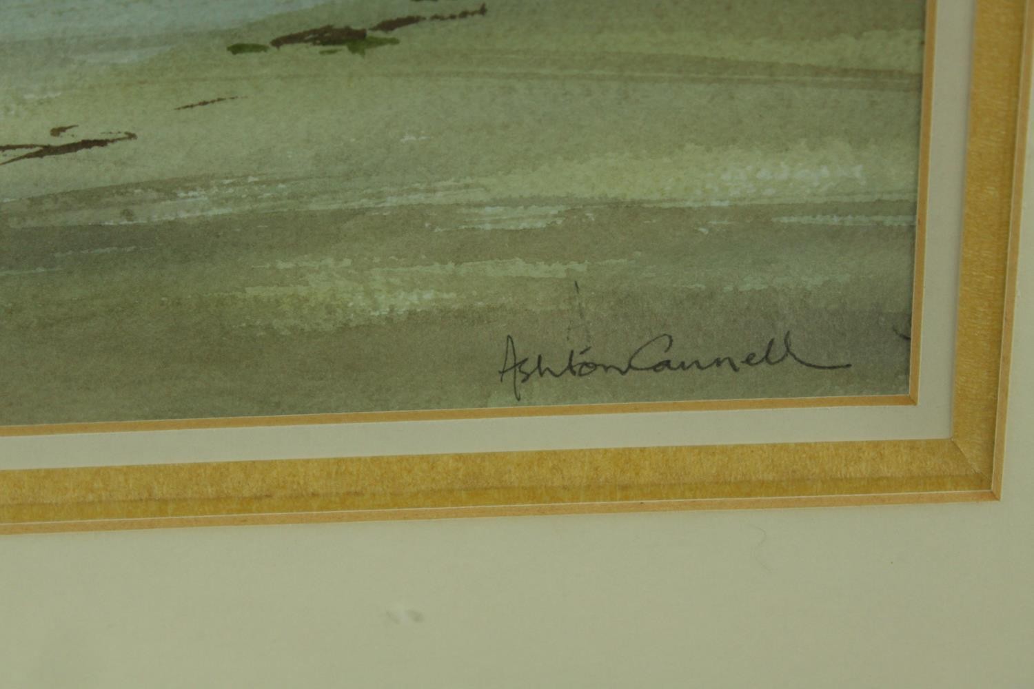 Ashton Cannell (1927-1994), Bugsby Reach, watercolour on paper, signed and framed together with Paul - Image 4 of 11