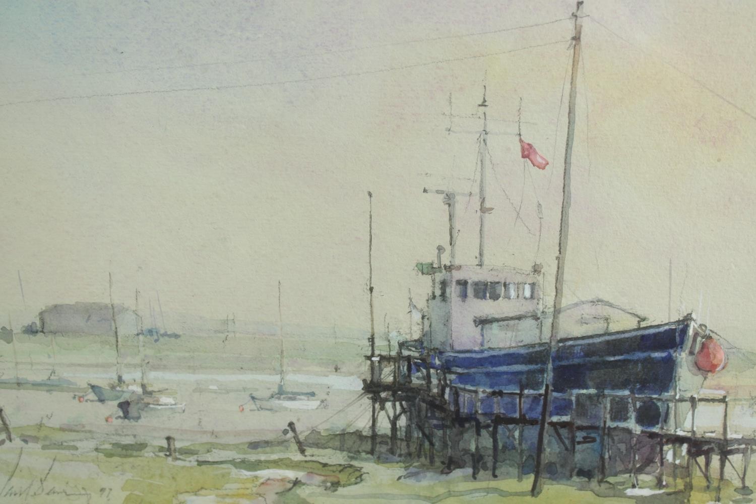 Ashton Cannell (1927-1994), Bugsby Reach, watercolour on paper, signed and framed together with Paul - Image 5 of 11