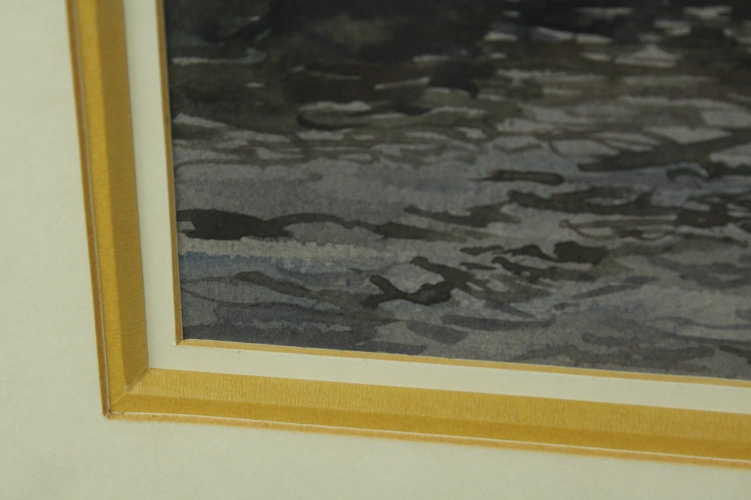 Aston Canell (1927-1994) A Break in the Cloud, sun over the River Thames, watercolour on paper, - Image 4 of 10