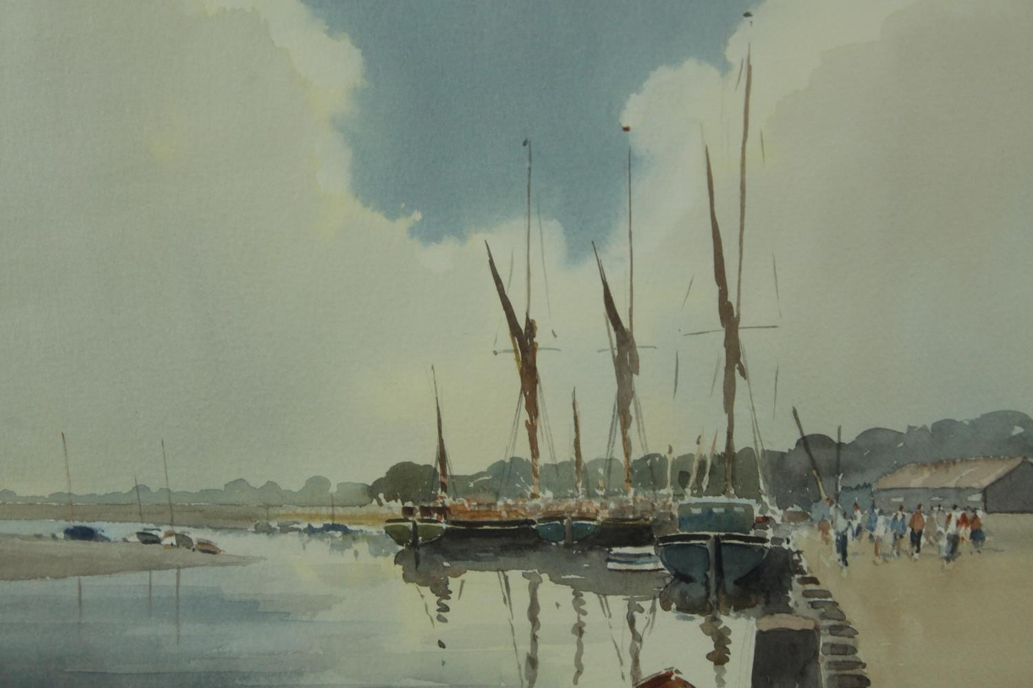 Gordon Hales (1916-1997) Veterans, sailing boats on the river, watercolour on paper, signed and - Image 3 of 10