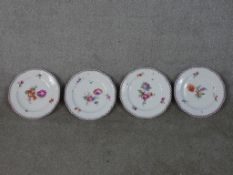 A set of four late 19th/early 20th century Königliche Porzellan Manufaktur (KPM) German porcelain