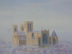 K. B. Hancock, York Minster, a pencil signed limited edition print, 171/1000, published by Lichfield
