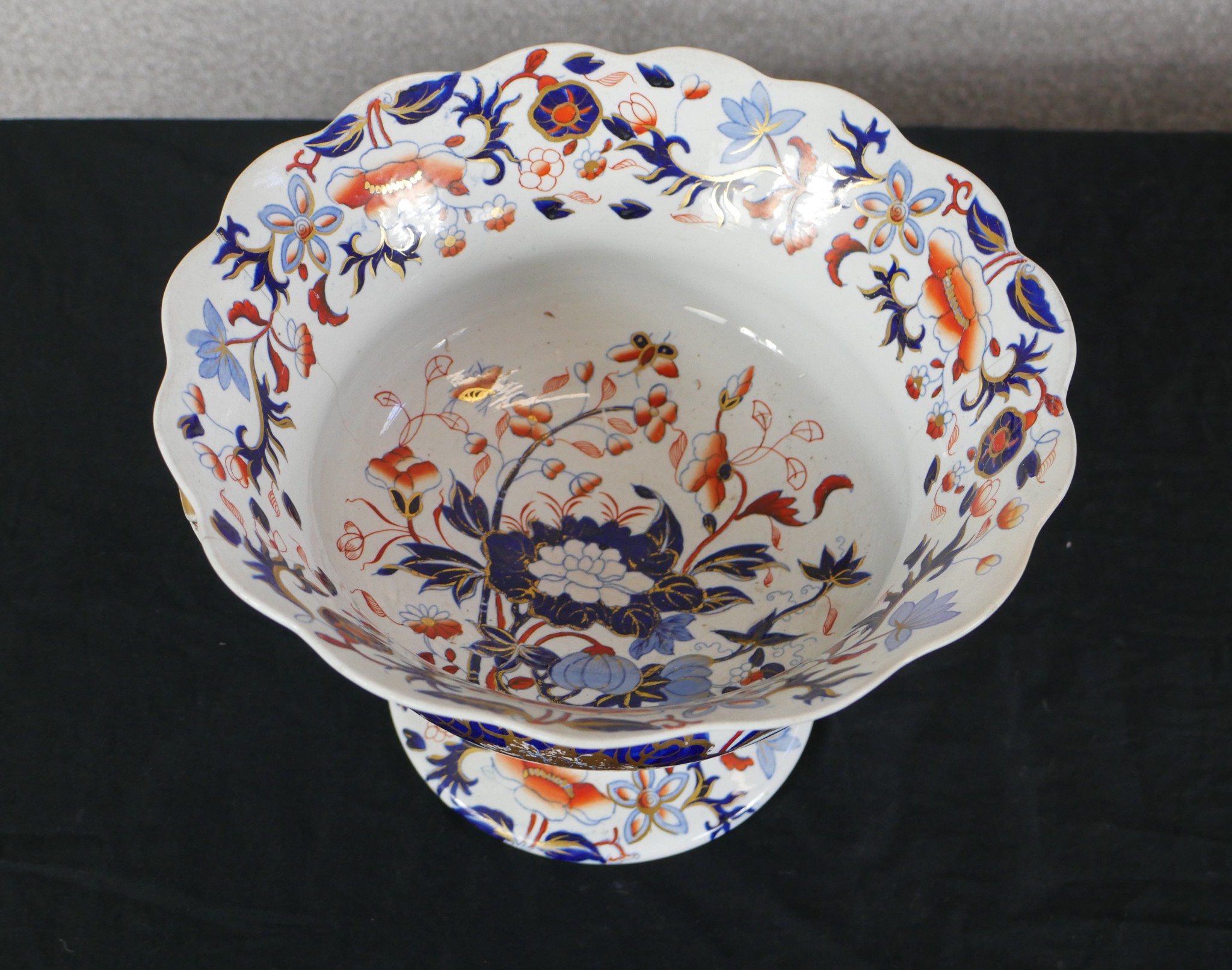 An early 20th century Masons Imari oval meat plate decorated with flowers, together with four - Image 9 of 10