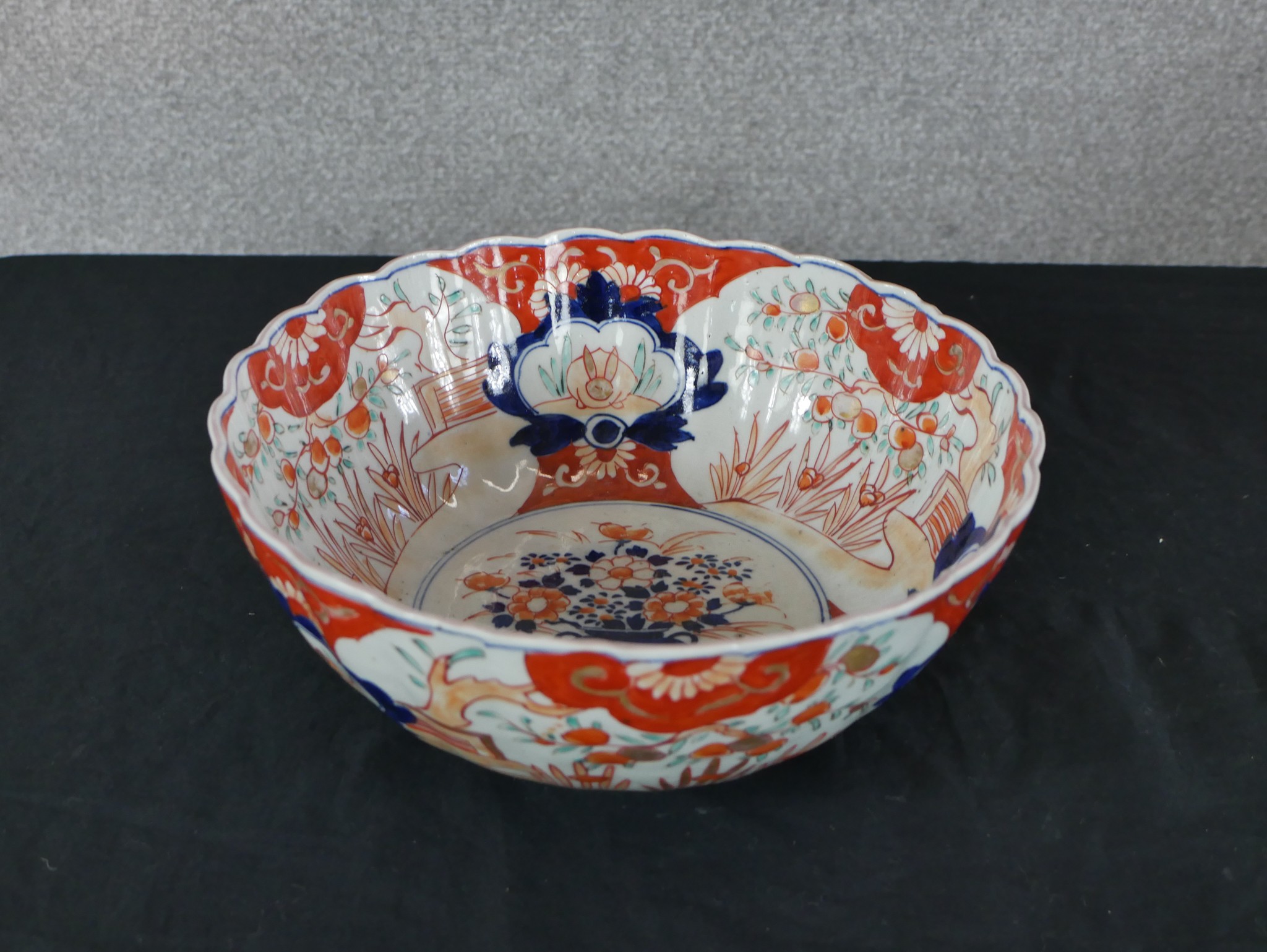 An early 20th century Masons Imari oval meat plate decorated with flowers, together with four - Image 4 of 10