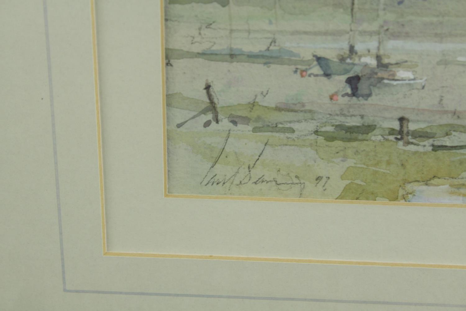Ashton Cannell (1927-1994), Bugsby Reach, watercolour on paper, signed and framed together with Paul - Image 6 of 11