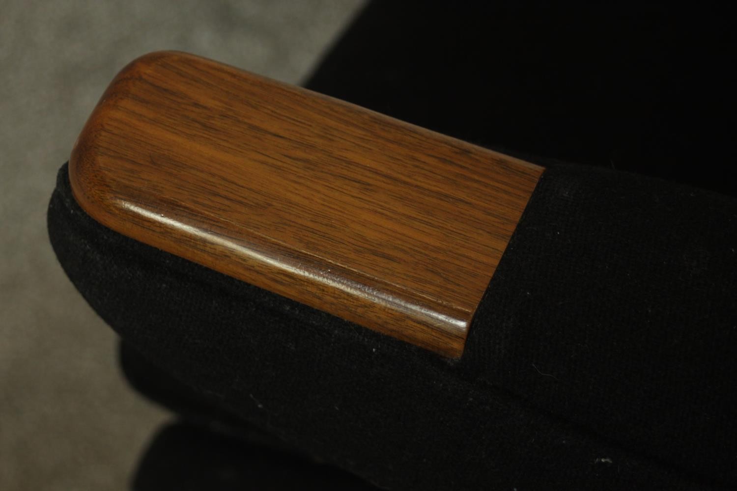 After Hans Wegner for PP Mobler, a mid 20th century teak framed Papa Bear chair and ottoman, - Image 9 of 9