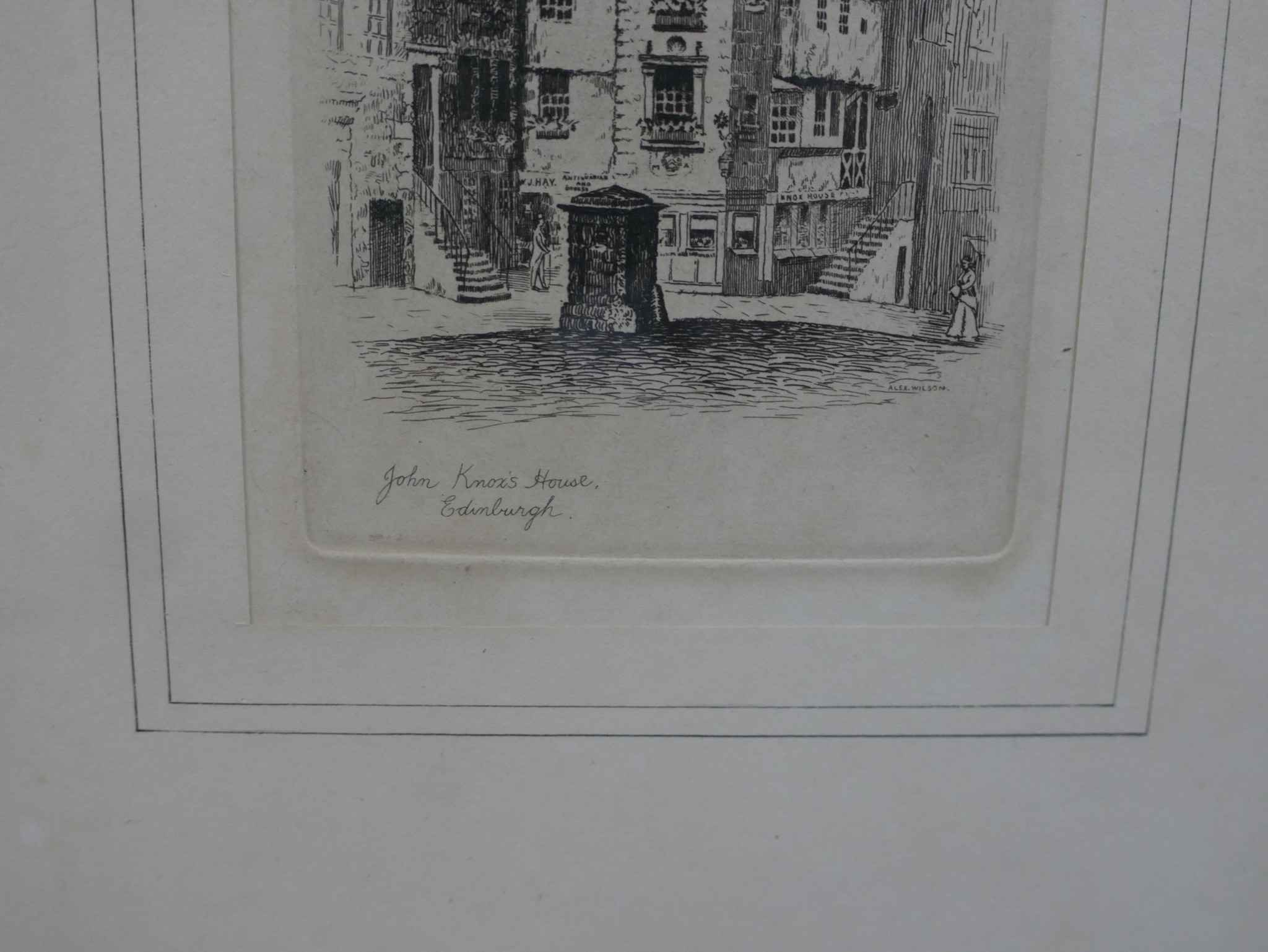 Three 20th century black and white etchings of various buildings to include Florence Page (1889- - Image 10 of 12