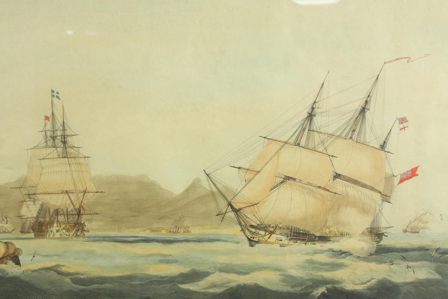 Two 19th century coloured prints of nautical interest, Table Bay, Cape of Good Hope, published W. - Image 4 of 6