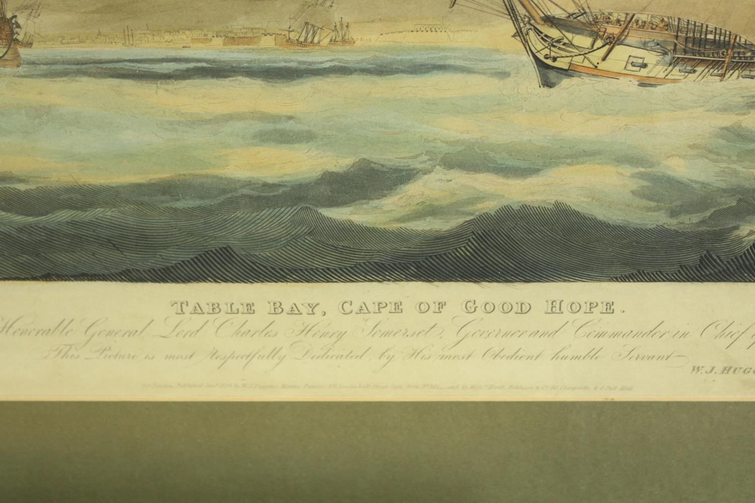 Two 19th century coloured prints of nautical interest, Table Bay, Cape of Good Hope, published W. - Image 5 of 6