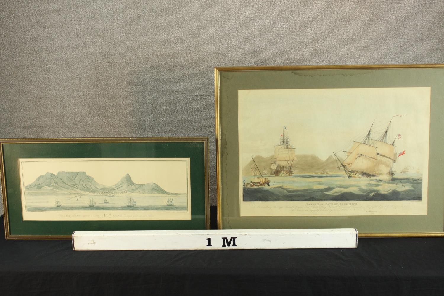 Two 19th century coloured prints of nautical interest, Table Bay, Cape of Good Hope, published W. - Image 2 of 6