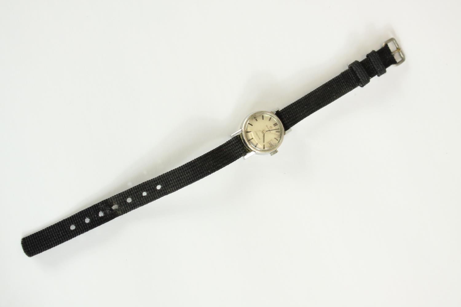 A vintage ladies Omega Ladymatic wristwatch, with baton numerals, sweeping second hand and date - Image 4 of 8